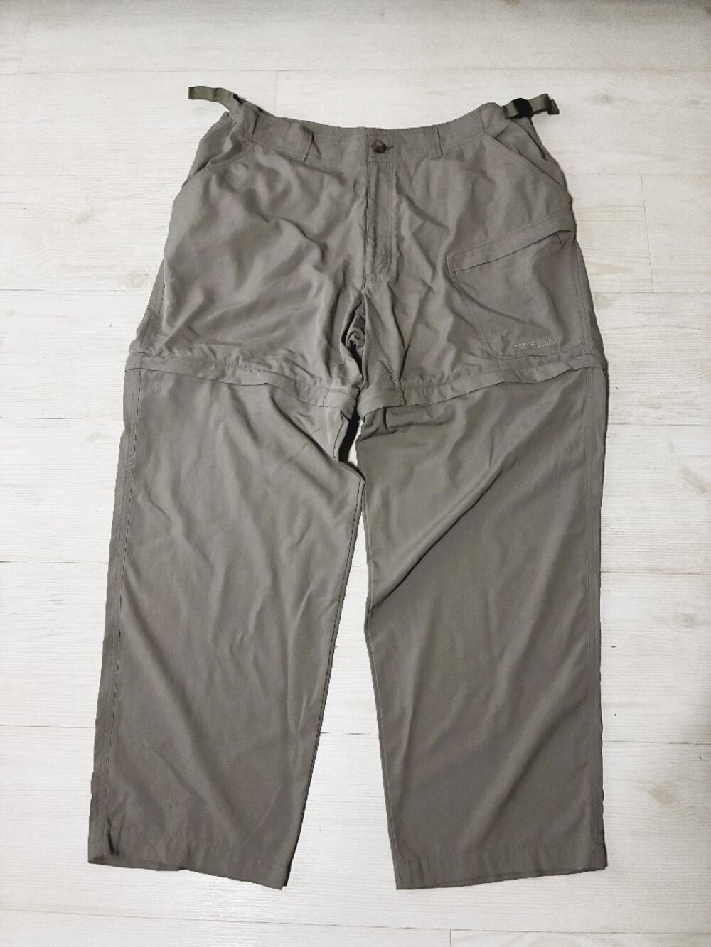 Redington Convertible Cargo 100% Nylon Khaki Pants Size XL